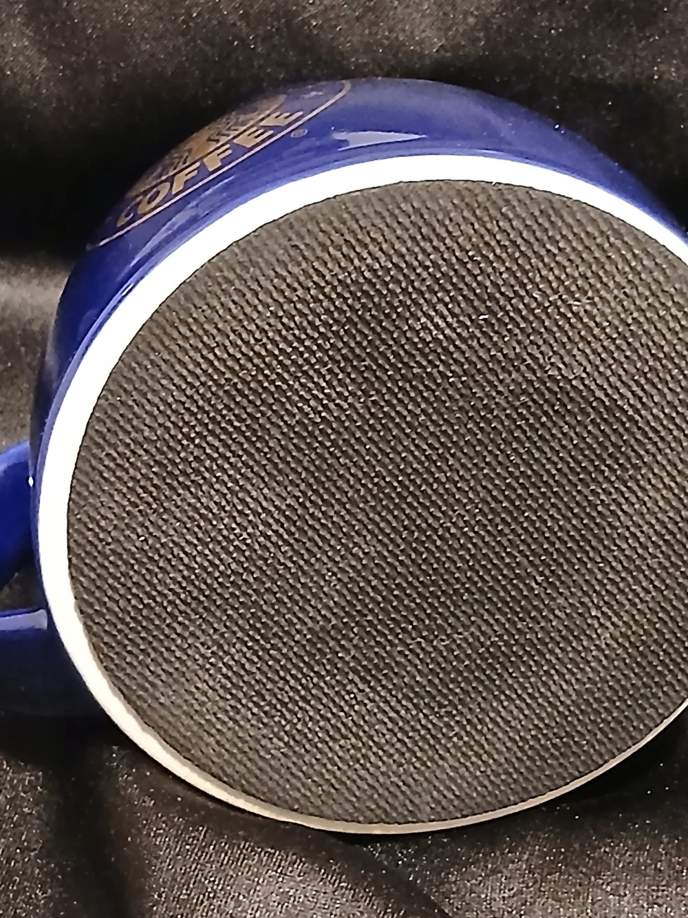Vintage Starbucks Cobalt Blue Ceramic Chubby Travel Mug